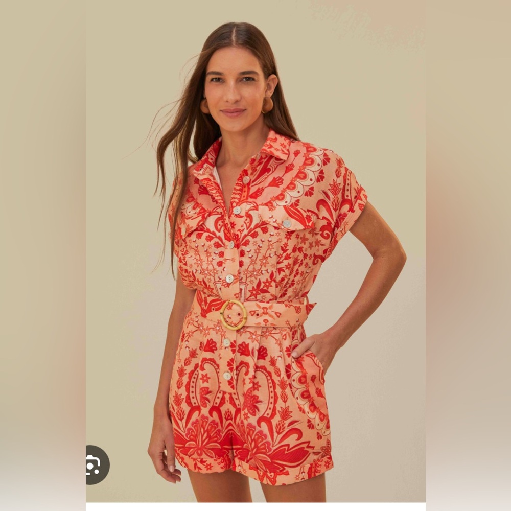 Farm Rio Jaipur Linen Romper